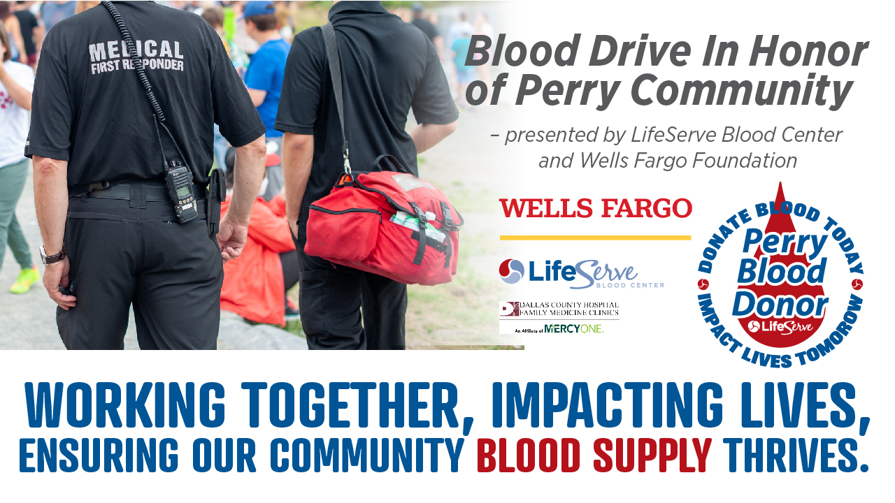 Blood Drive in Honor of Perry Community